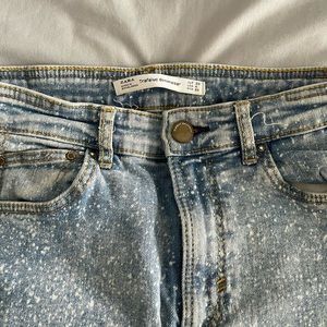 Zara Fringed hem skinny jeans
